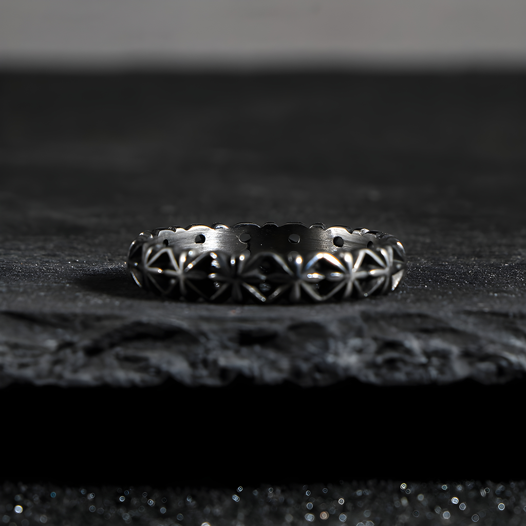 Star Band Ring (Titanium Steel)