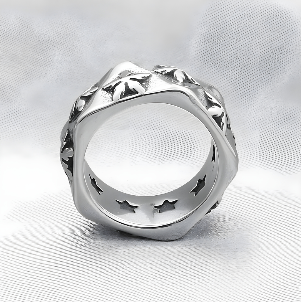 Star Poly Band Ring (Titanium Steel)