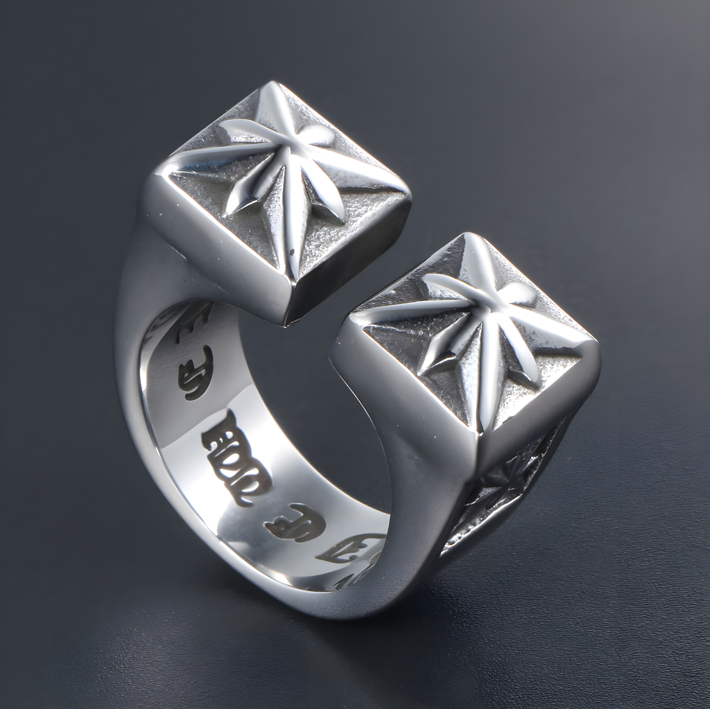 Star Knuckle Ring (Titanium Steel)