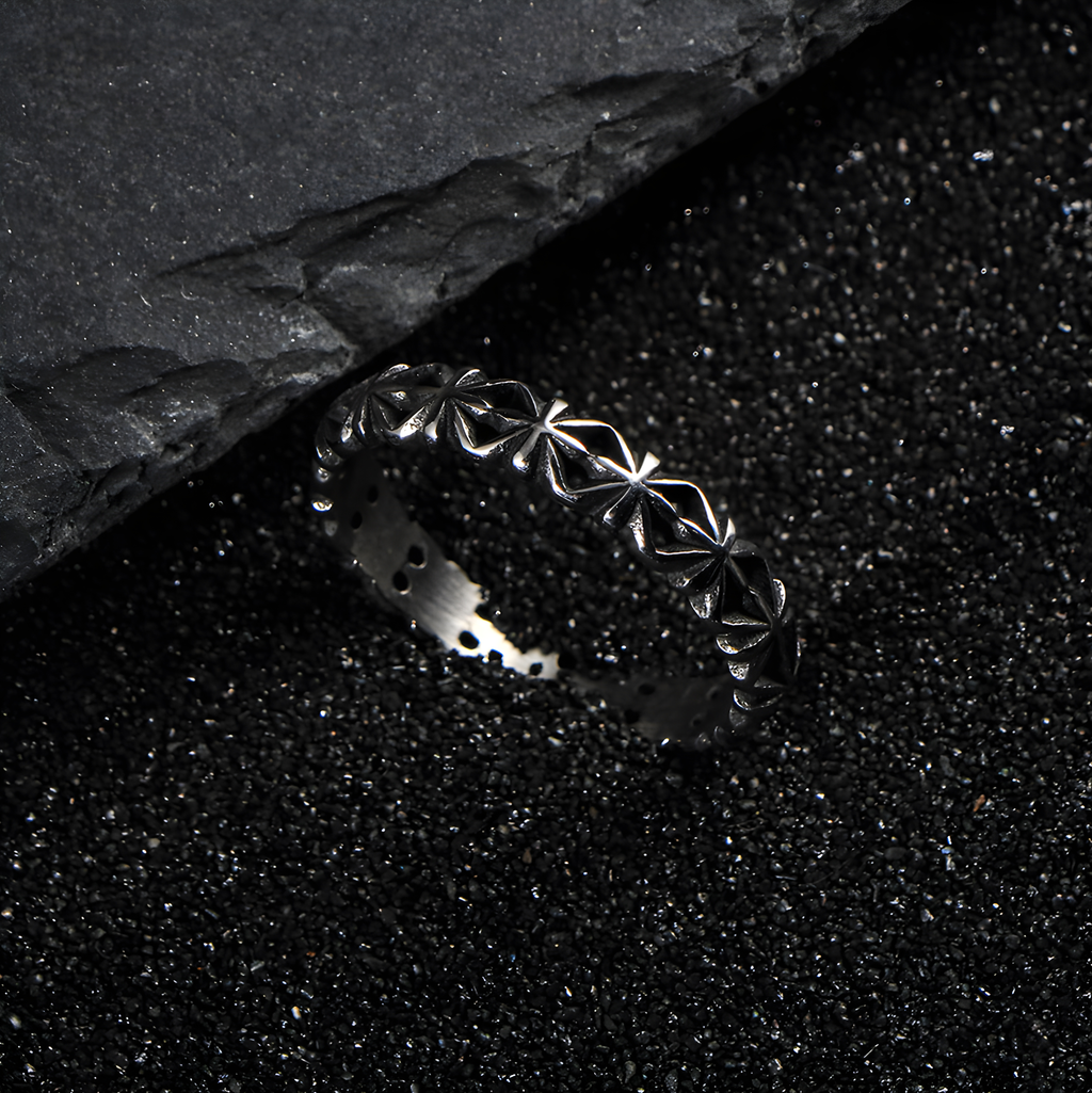 Star Band Ring (Titanium Steel)