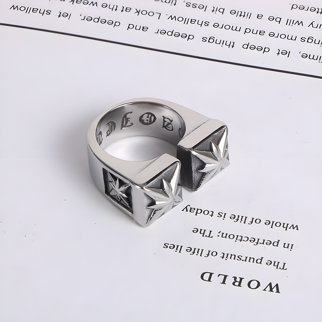 Star Knuckle Ring (Titanium Steel)