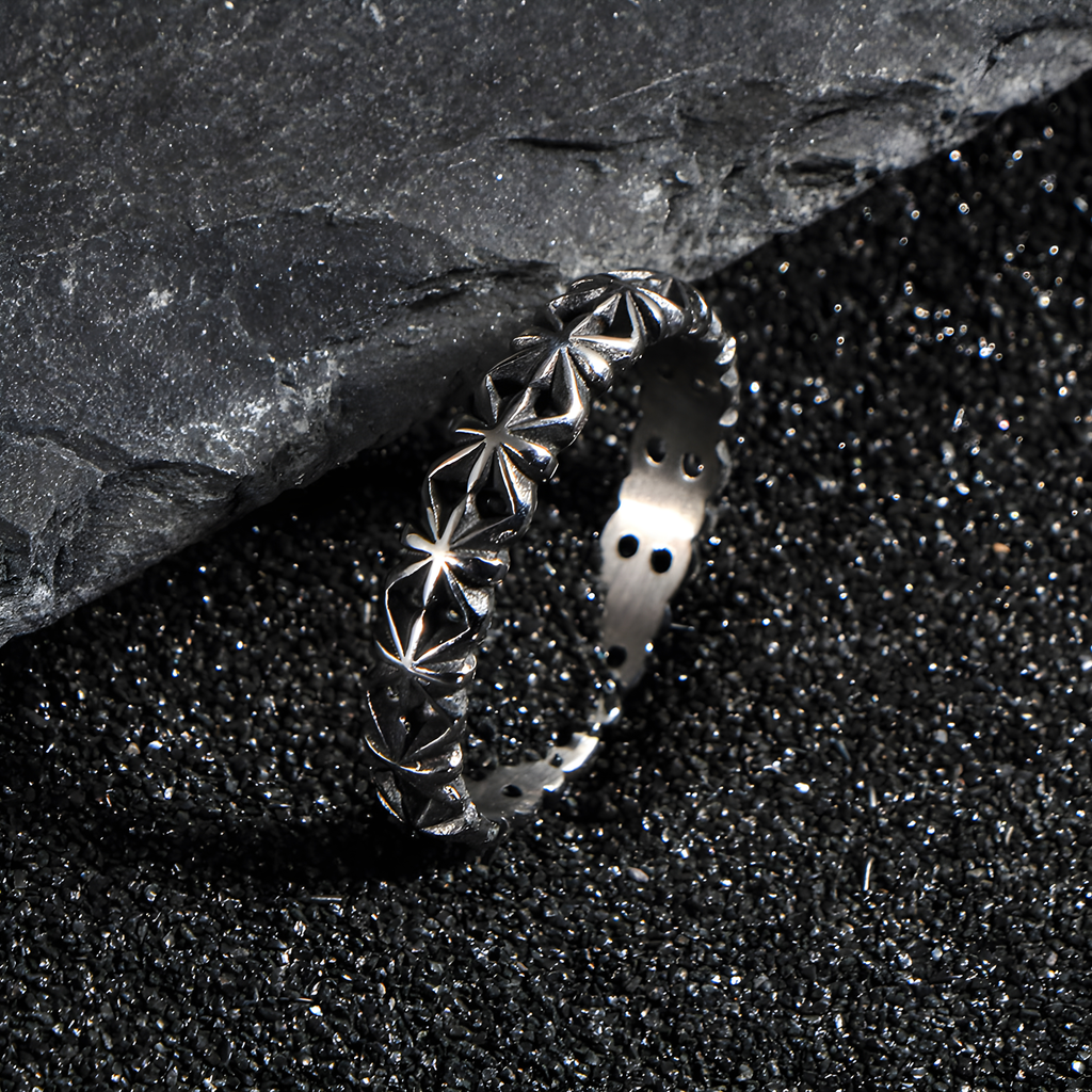 Star Band Ring (Titanium Steel)