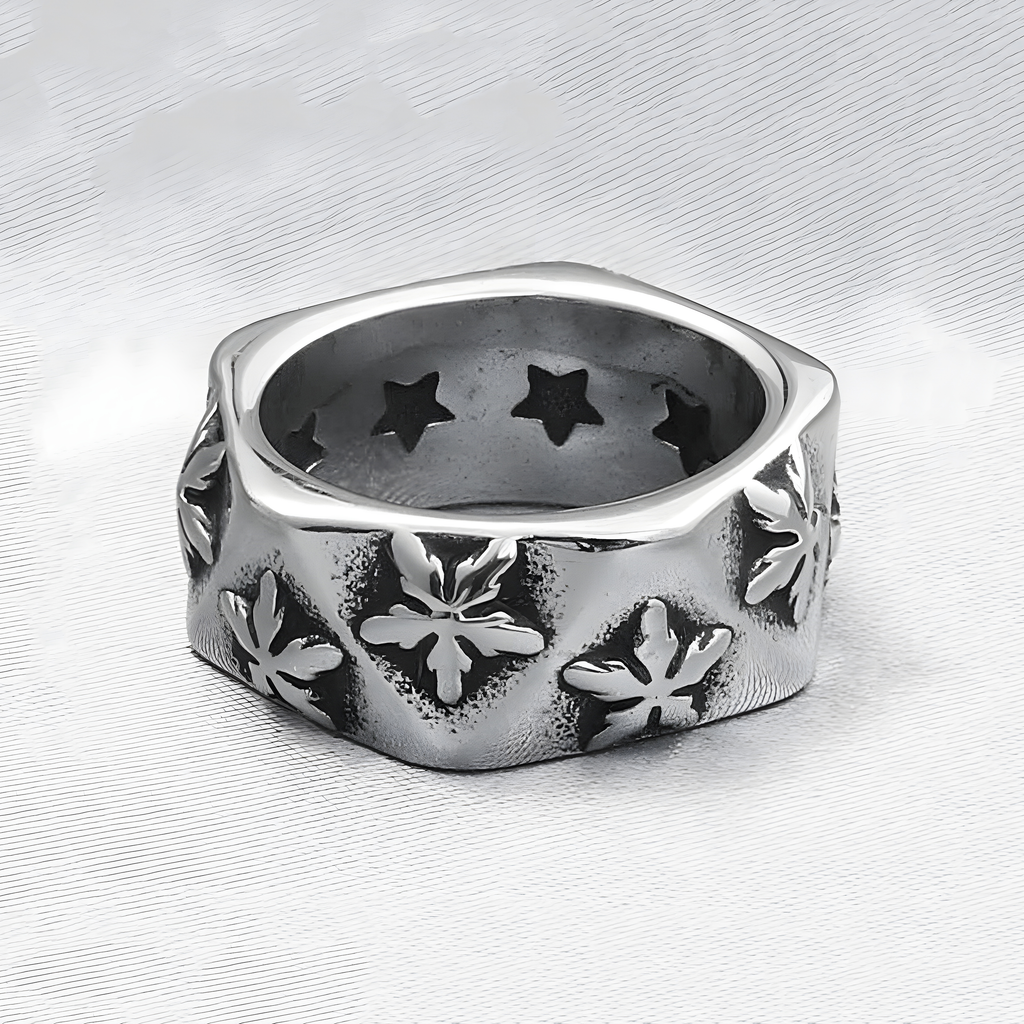 Star Poly Band Ring (Titanium Steel)