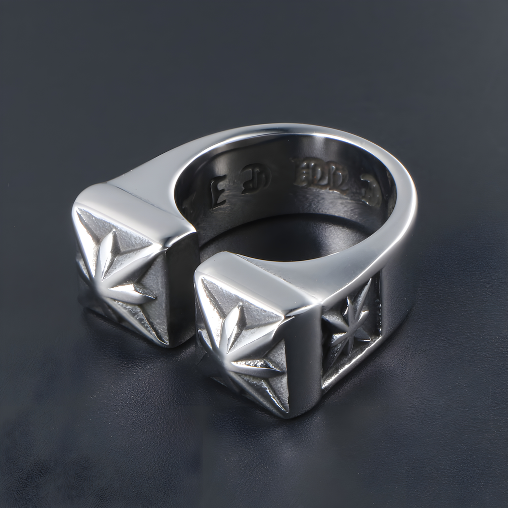 Star Knuckle Ring (Titanium Steel)